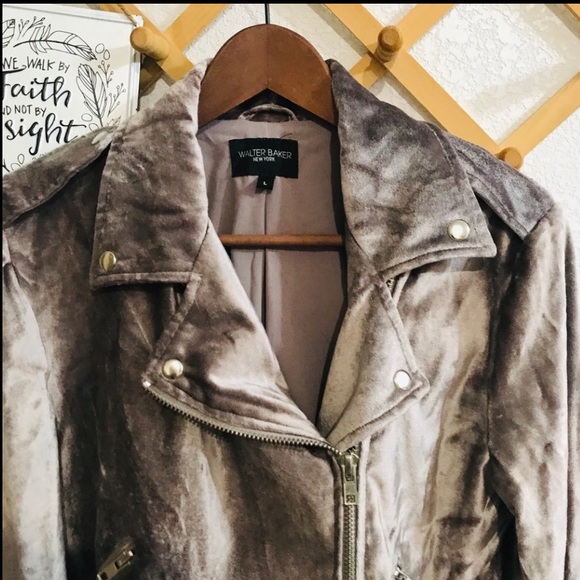 ⭐️🌟Walter Baker Velvet light Purple Motto Jacket Sz L - Picture 5 of 11